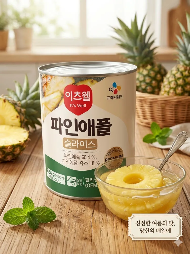 이츠웰 파인애플슬라이스 3.062kg