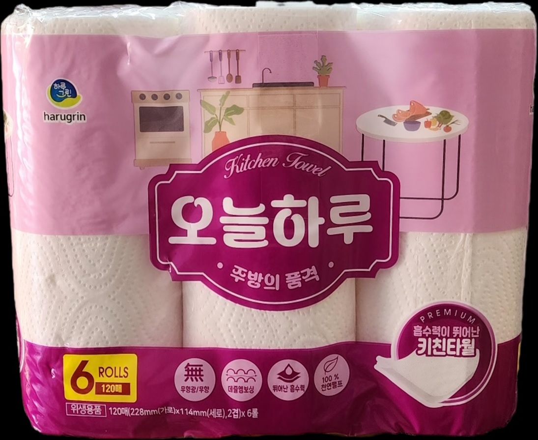 오늘하루 키친타올 120매/6롤
