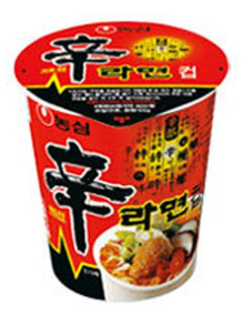 신라면 작은컵 박스