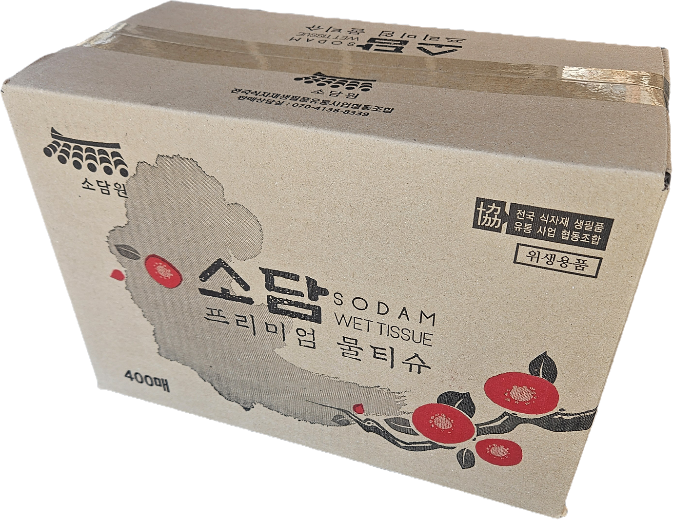 소담 프리미엄물티슈 400매