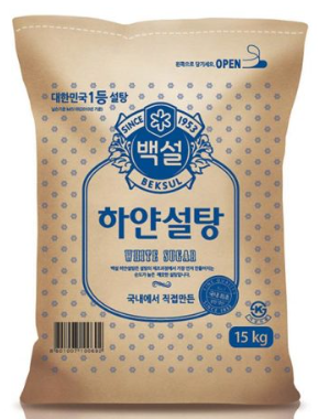 백설 하얀설탕 15kg