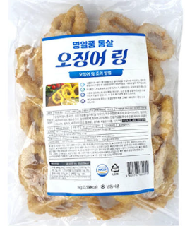 명일품 통살 오징어링 1kg
