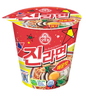 진라면 작은컵(매운맛)65g 박스