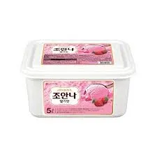 롯데 조안나 아이스크림(딸기맛) 5L