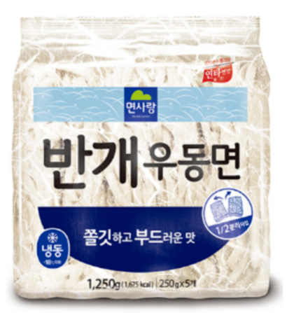 면사랑 반개우동 (250x5개) 8봉*1박스